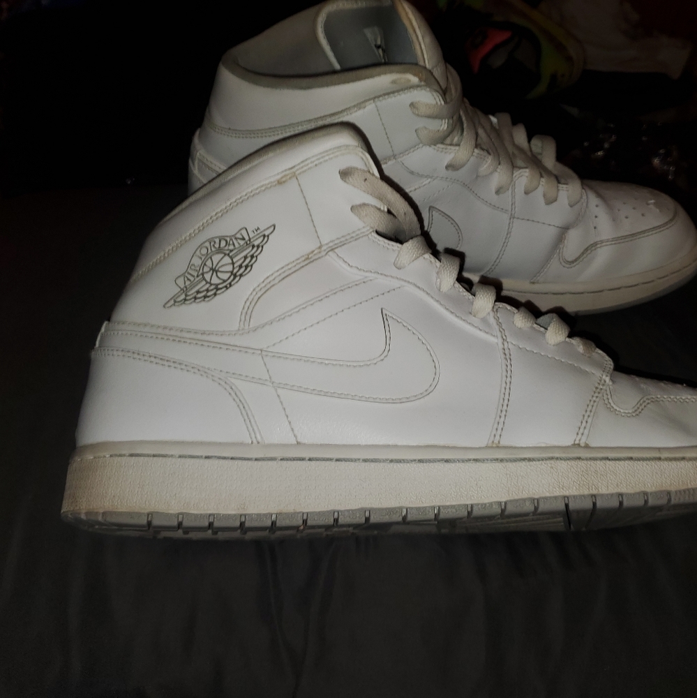 2016 White/Wolf Grey Air Jordan 1 sz13